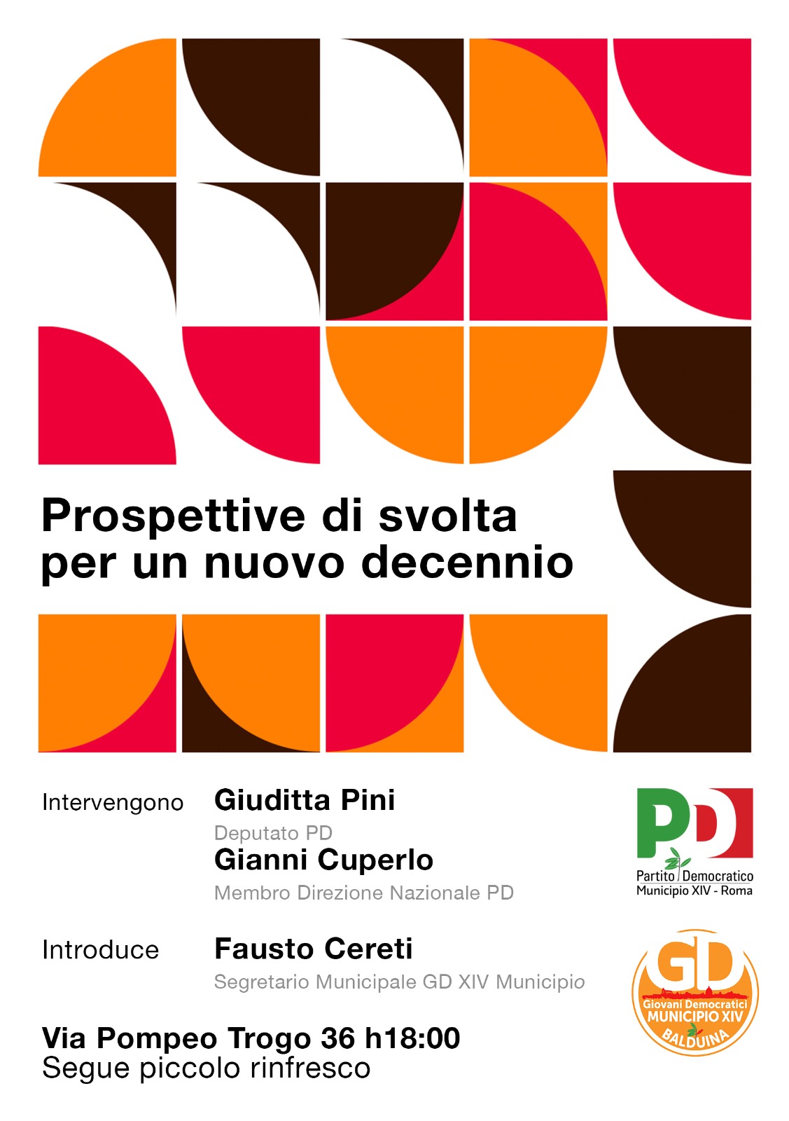 Incontro dibattito con Giuditta Pini e Gianni Cuperlo
